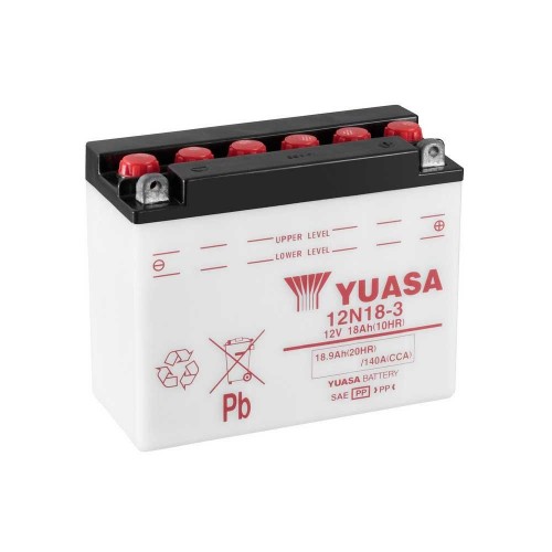 YUASA 12 VOLT BATTERY 12N18-3