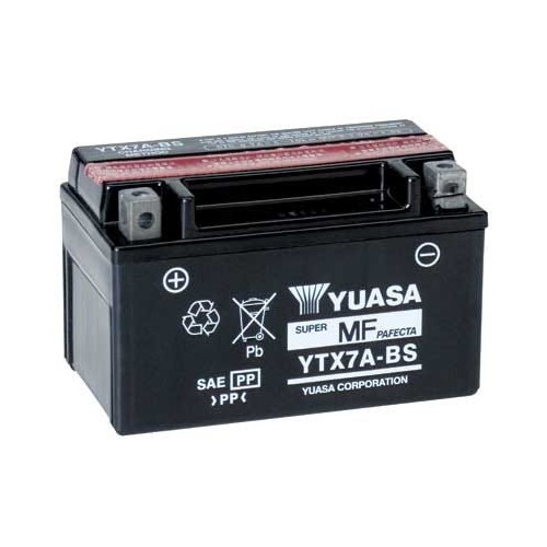 YUASA SUPER MF BATTERY  SRV250 YTX7A-BS