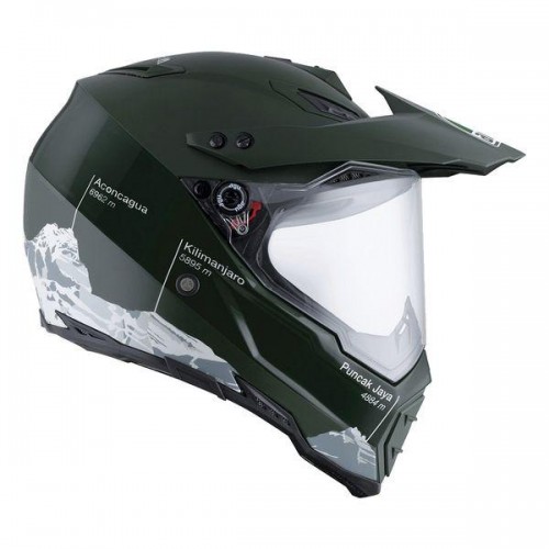 AGV AX-8 Dual Evo Wild Frontier Military Green/White