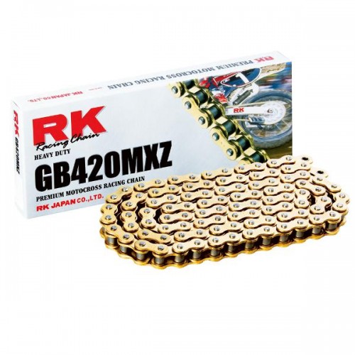 RK CHAIN 420 MXZ - 136 LINK - GOLD