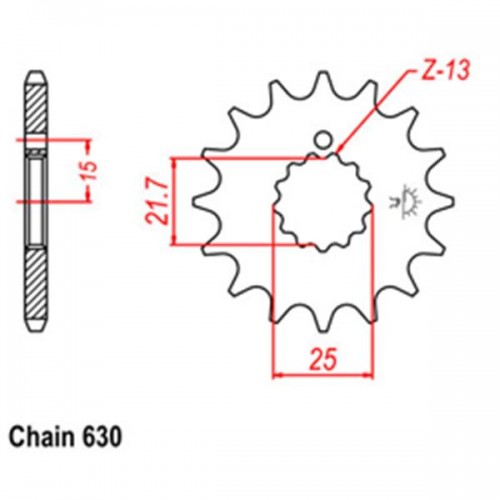 Front Sprocket SUZUKI KAWASAKI 630