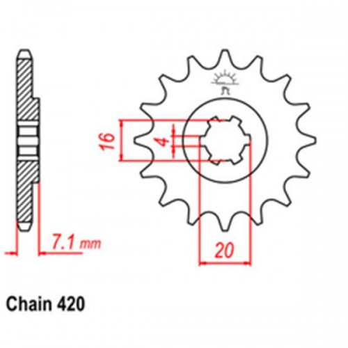 Front Sprocket SUZUKI 420