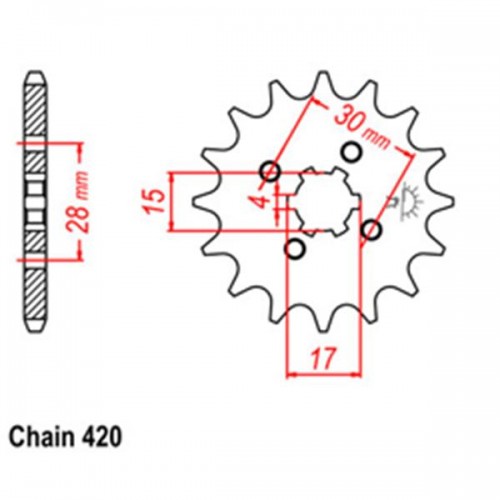 Front Sprocket HONDA 420