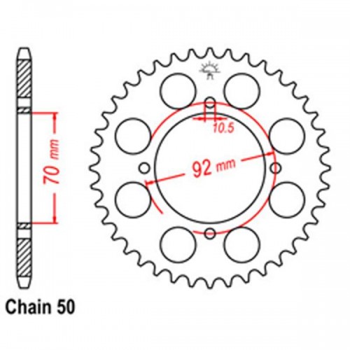 Rear Sprocket KAWASAKI 530 32-033-44