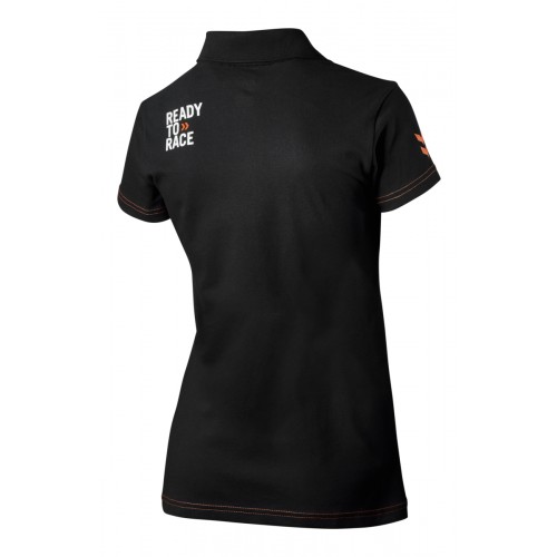 GIRLS RACING POLO BLACK