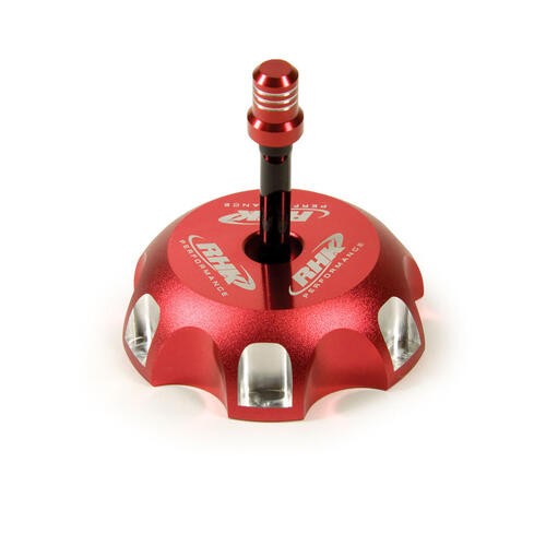 RHK Honda Red Alloy Tank Cap CR 85-125-250/XR 50-70-110 ALL